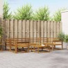 Ensemble de canapés d'extérieur 7 pcs Naturel 525126525126