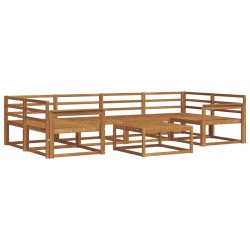 Ensemble de canapés d'extérieur 7 pcs Naturel 525126525126