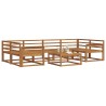 Ensemble de canapés d'extérieur 7 pcs Naturel 525126525126