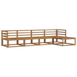 Ensemble de canapés d'extérieur 5 pcs Naturel 525127525127