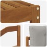 Ensemble de canapés d'extérieur 5 pcs Gris Naturel et Clair 525132525132