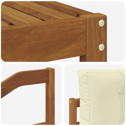 Ensemble de canapés d'extérieur 5 pcs Naturel et Crème 525133525133