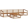 Ensemble de canapés d'extérieur 5 pcs Naturel 525134525134