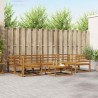 Ensemble de canapés d'extérieur 7 pcs Naturel 525137525137