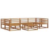 Ensemble de canapés d'extérieur 7 pcs Naturel 525137525137