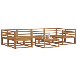 Ensemble de canapés d'extérieur 7 pcs Naturel 525137525137
