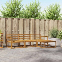 Ensemble de canapés d'extérieur 4 pcs Naturel 525139525139