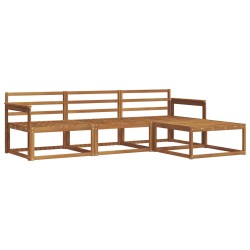 Ensemble de canapés d'extérieur 4 pcs Naturel 525139525139