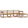 Ensemble de canapés d'extérieur 4 pcs Naturel 525139525139