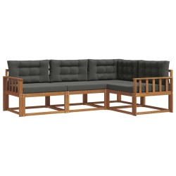 Ensemble de canapés d'extérieur 4 pcs Naturel et Anthracite 525150525150