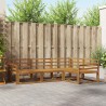 Ensemble de canapés d'extérieur 4 pcs Naturel 525152525152