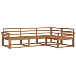 Ensemble de canapés d'extérieur 4 pcs Naturel 525152525152