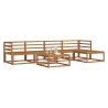 Ensemble de canapés d'extérieur 6 pcs Naturel 525153525153