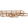 Ensemble de canapés d'extérieur 6 pcs Naturel 525154525154