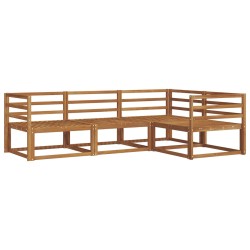 Ensemble de canapés d'extérieur 4 pcs Naturel 525157525157