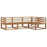 Ensemble de canapés d'extérieur 4 pcs Naturel 525157525157