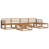 Ensemble de canapés d'extérieur 6 pcs Naturel 525158525158