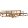 Ensemble de canapés d'extérieur 6 pcs Naturel 525158525158