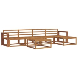 Ensemble de canapés d'extérieur 6 pcs Naturel 525160525160
