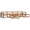 Ensemble de canapés d'extérieur 6 pcs Naturel 525160525160