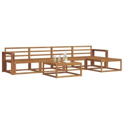 Ensemble de canapés d'extérieur 6 pcs Naturel 525160525160