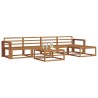 Ensemble de canapés d'extérieur 6 pcs Naturel 525160525160