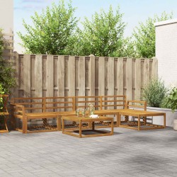 Ensemble de canapés d'extérieur 6 pcs Naturel 525161525161