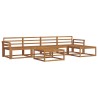 Ensemble de canapés d'extérieur 6 pcs Naturel 525161525161