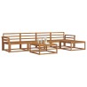 Ensemble de canapés d'extérieur 6 pcs Naturel 525161525161