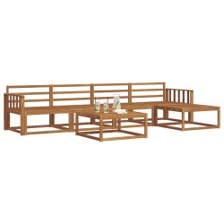 Ensemble de canapés d'extérieur 6 pcs Naturel 525162525162