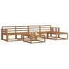 Ensemble de canapés d'extérieur 6 pcs Naturel 525162525162