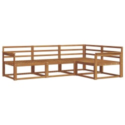 Ensemble de canapés d'extérieur 4 pcs Naturel 525163525163