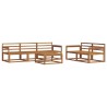 Ensemble de canapés d'extérieur 6 pcs Naturel 525166525166