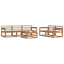 Ensemble de canapés d'extérieur 6 pcs Naturel 525166525166