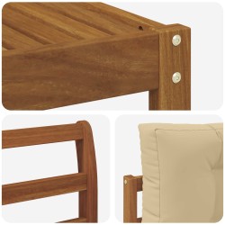 Ensemble de canapés d'extérieur 4 pcs Naturel et Beige 525167525167