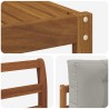 Ensemble de canapés d'extérieur 4 pcs Gris Naturel et Clair 525169525169