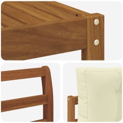 Ensemble de canapés d'extérieur 4 pcs Naturel et Crème 525170525170