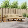 Ensemble de canapés d'extérieur 4 pcs Naturel et Beige 525181525181