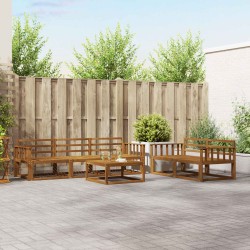 Ensemble de canapés d'extérieur 6 pcs Naturel 525184525184