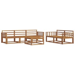 Ensemble de canapés d'extérieur 6 pcs Naturel 525184525184
