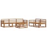 Ensemble de canapés d'extérieur 6 pcs Naturel 525184525184
