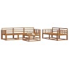 Ensemble de canapés d'extérieur 6 pcs Naturel 525184525184