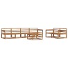 Ensemble de canapés d'extérieur 7 pcs Naturel 525185525185