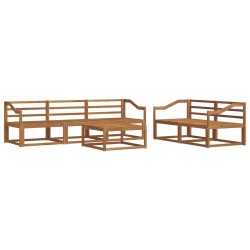 Ensemble de canapés d'extérieur 6 pcs Naturel 525186525186