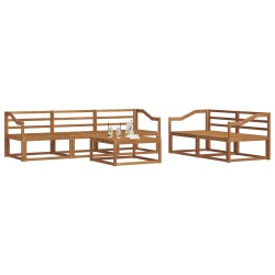 Ensemble de canapés d'extérieur 6 pcs Naturel 525186525186