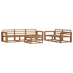 Ensemble de canapés d'extérieur 6 pcs Naturel 525187525187
