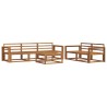 Ensemble de canapés d'extérieur 6 pcs Naturel 525187525187