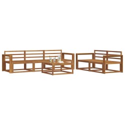 Ensemble de canapés d'extérieur 6 pcs Naturel 525187525187