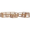 Ensemble de canapés d'extérieur 6 pcs Naturel 525187525187