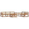 Ensemble de canapés d'extérieur 6 pcs Naturel 525188525188